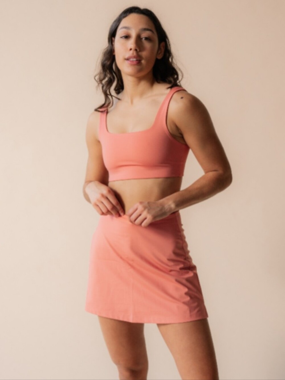 Girlfriend Collective | High Rise Skort in Primrose